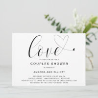 Amour Coeur Noir et blanc Couples modernes Douche
