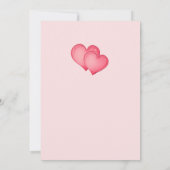 Invitation Amour Coeurs et vaches Envie d'une douche nuptiale (Dos)