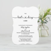 Invitation Amour Coeurs Meilleur Jour Jamais Mariage (Debout devant)