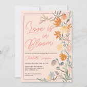 Invitation Amour dans Bloom Boho Floral Fleur sauvage Fête de (Devant)
