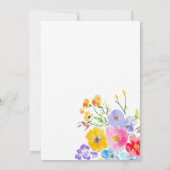 Invitation Amour dans Bloom Bright & Bold Florals Fête des ma (Dos)