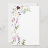 Invitation Amour dans Bloom Petite Fête des mariées Fleur sau (Dos)