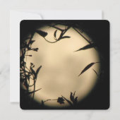 Invitation Amour dans la lumière scintillante de la lune (Dos)