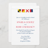 Invitation AMOUR dans les drapeaux de signalisation marine co (Devant / Derrière)