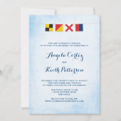 Invitation AMOUR dans les drapeaux de signaux nautiques Cloud (Devant)