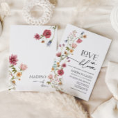 Invitation Amour Dans L'Invitation Bloom, Fête des mariées Fl