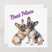 Invitation Amour de Bouledogue français  (Devant / Derrière)