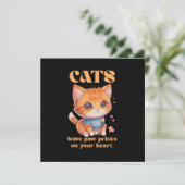Invitation amour de chat mignon (Debout devant)