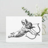Invitation Amour de Cherub Cupid Vintage (Debout devant)
