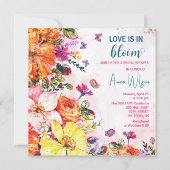 Invitation Amour de jardin en fleurs shower de mariage champê (Devant)