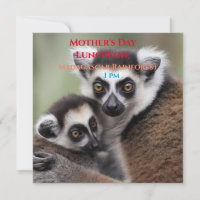**"Amour de la mère : Mummy and Baby Lemur Cuddlin