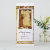 Invitation AMOUR DE MARIAGE MONOGRAMME PAON Perle Blanche (Debout devant)