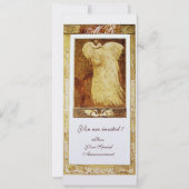 Invitation AMOUR DE MARIAGE MONOGRAMME PAON Perle Blanche (Devant)