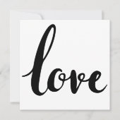 Invitation amour écriture cursive (Devant)