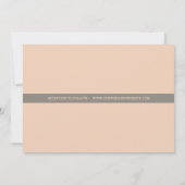 Invitation Amour élégant d'aluminium de Faux de manuscrit (Dos)