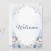 Invitation Amour Élégant : Notre fête Mariage (Dos)