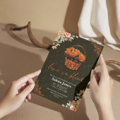 Invitation Amour en Fleur Automne Orange Fête des mariées Flo