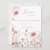 Invitation Amour en fleur Douche nuptiale (Devant)