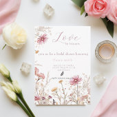 Invitation Amour en fleur Douche nuptiale