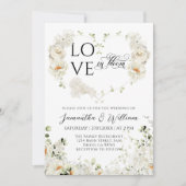 Invitation Amour en Fleur du Coeur en Fleur de Fleur de Fleur (Devant)