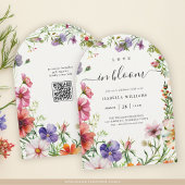 Invitation Amour en fleur Été Floral Bridal Sower