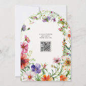 Invitation Amour en fleur Été Floral Bridal Sower (Dos)