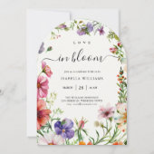 Invitation Amour en fleur Été Floral Bridal Sower (Devant)