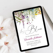 Invitation Amour en Fleur Fleur sauvage Fête des mariées de j