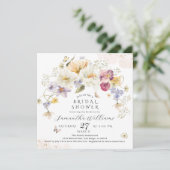 Invitation Amour en fleur Fleur sauvage Fête des mariées rust (Debout devant)