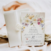 Invitation Amour en fleur Fleur sauvage Fête des mariées rust