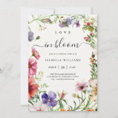 Invitation Amour en Fleur Printemps Floral Bridal Sower (Devant)