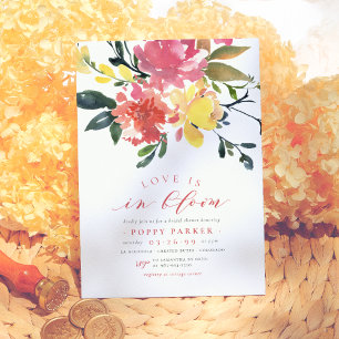 Invitation Amour En Fleur Printemps Moderne Fête des mariées