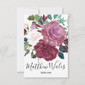 Invitation Amour en fleurs (Devant)