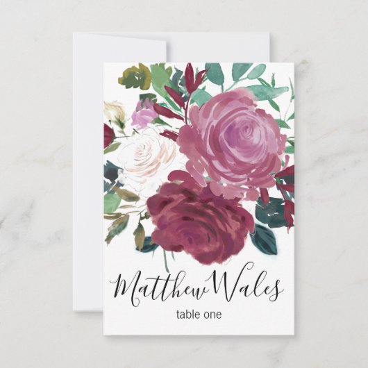 Invitation Amour en fleurs (Devant)