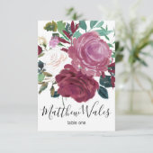 Invitation Amour en fleurs (Debout devant)