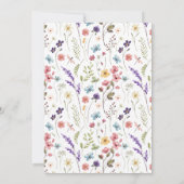 Invitation Amour en fleurs Fête des mariées d'été du printemp (Dos)