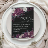 Invitation Amour en fleurs Fleurs Bourgogne Fête des mariées 