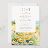 Invitation Amour en fleurs printemps fleur nuptiale douche (Devant)