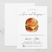 Invitation Amour et Burgers (Devant / Derrière)