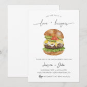 Invitation Amour et Burgers (Devant / Derrière)