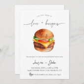 Invitation Amour et Burgers (Devant / Derrière)