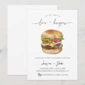 Invitation Amour et Burgers (Devant / Derrière)