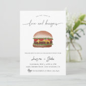 Invitation Amour et Burgers (Debout devant)