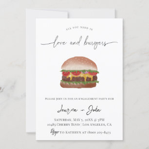 Invitation Amour et Burgers