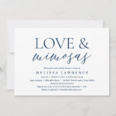 Invitation Amour et Mimosas, Fête des mariées moderne (Devant)