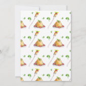 Invitation Amour et Pasta Aquarelle Fête des mariées italienn (Dos)