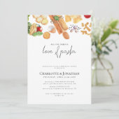 Invitation Amour et pâtes Italienne Moderne Dîner de répétiti (Debout devant)