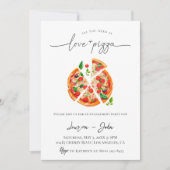 Invitation Amour et Pizza (Devant)