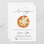 Invitation Amour et Pizza (Devant / Derrière)