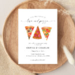 Invitation Amour et Pizza<br><div class="desc">Amour et Pizza Engagement Partie Invitation</div>